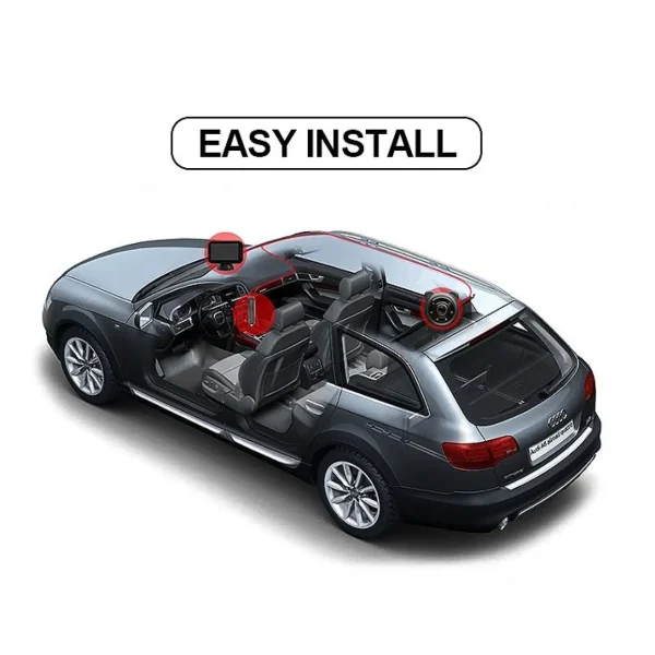 Baby First Car Seat Baby Monitor - Black