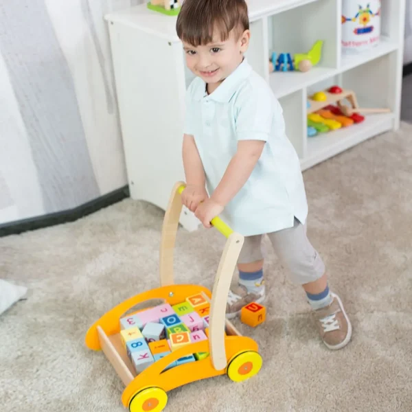 Classic World - Baby Walker With Blocks