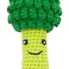 Little Linen Crochet Rattle - Broccoli