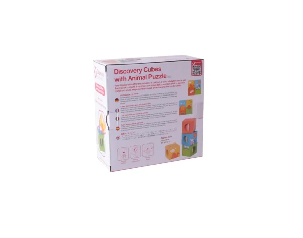 Classic World Discovery Cubes with Animal Puzzle