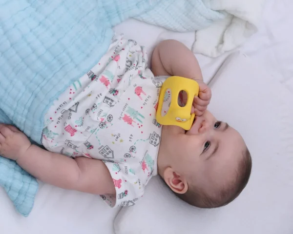 Mombella Duck Teether Toy - Yellow