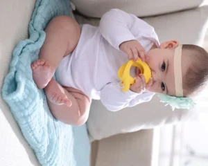 Mombella Duck Teether Toy - Yellow
