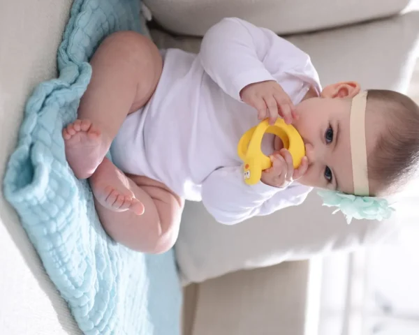 Mombella Duck Teether Toy - Yellow