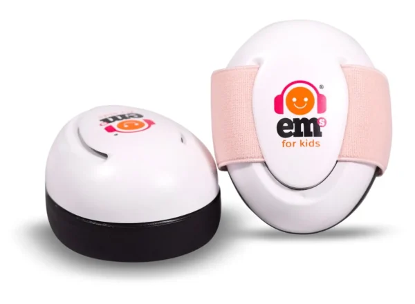 Ems for Kids Earmuffs-White/Headband-Coral