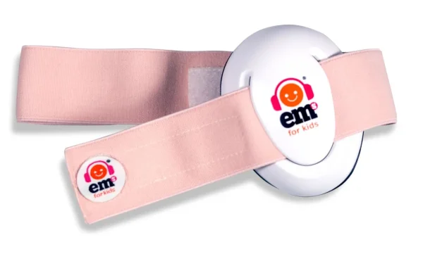 Ems for Kids Earmuffs-White/Headband-Coral