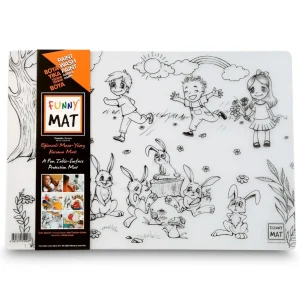Funny Mat Large - Bunnies