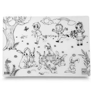 Funny Mat Large - Bunnies
