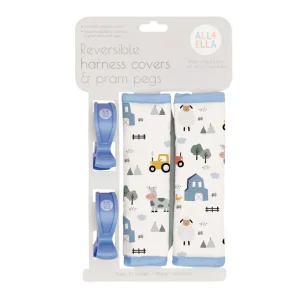 All4Ella Harness Covers & Pram Pegs - Barnyard