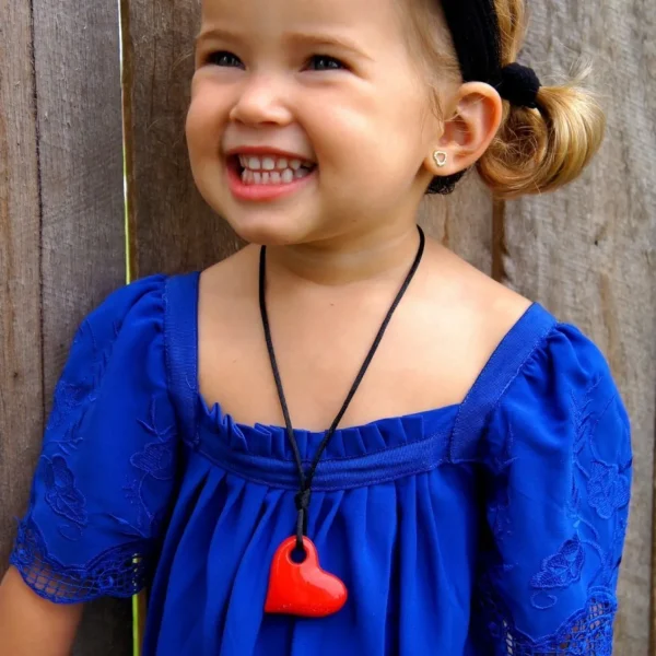 Jellystone Junior Heart Pendant - Watermelon Pink