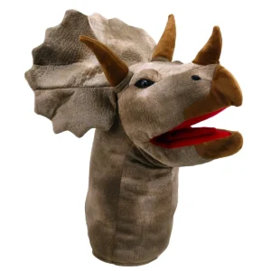 The Puppet Company Large Dino Puppet Head - Triceratops