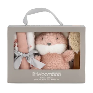 Little Linen Little Bamboo 5 Piece Gift Set - Dusty Rose