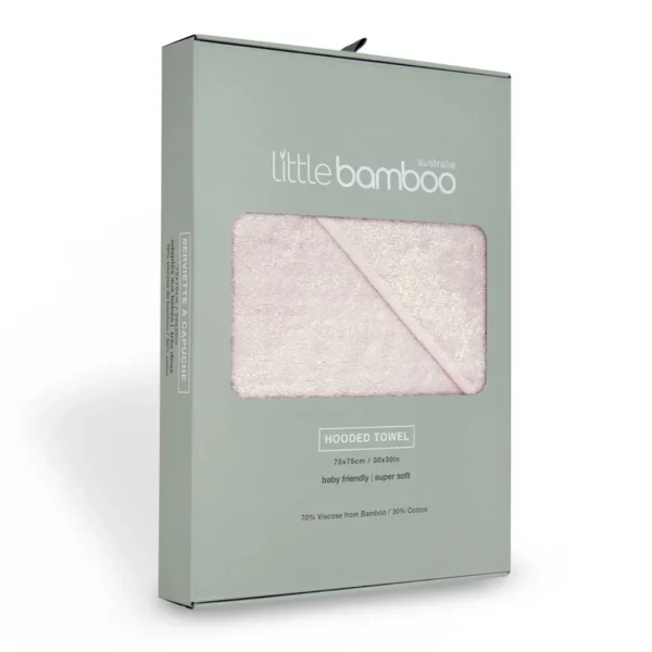 Little Linen Little Bamboo Hooded Towel - Dusty Pink