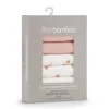 Little Linen Little Bamboo Muslin Washers 6Pk - Dusty Rose