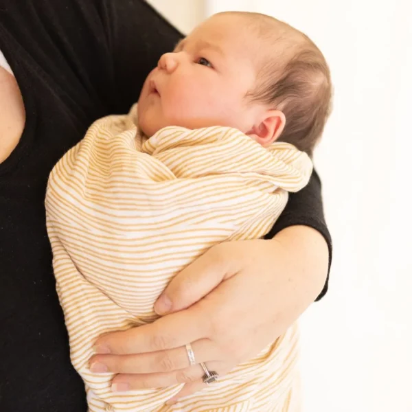 Little Linen Little Bamboo Muslin Wrap 3Pk - Marigold