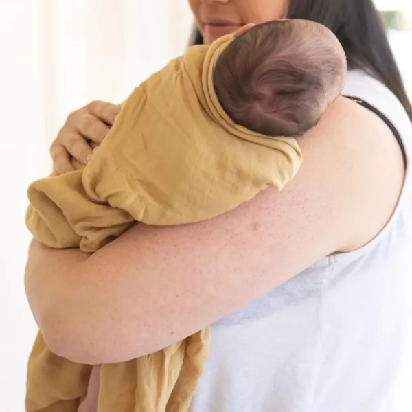 Little Linen Little Bamboo Muslin Wrap 3Pk - Marigold