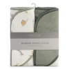 Little Linen Hooded Towel 2pk - Farmyard Lamb