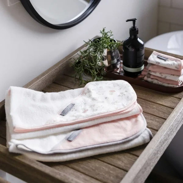 Little Linen Hooded Towel 2pk - Harvest Bunny