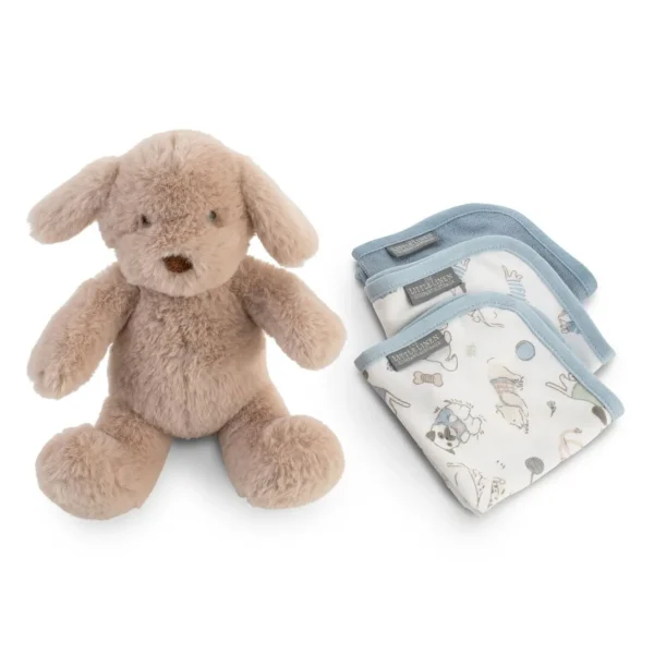 Little Linen Plush Toy & Washers - Barklife Dog
