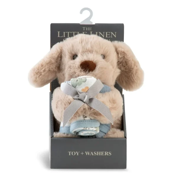 Little Linen Plush Toy & Washers - Barklife Dog