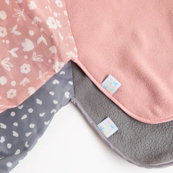 All4Ella Long Sleeve Bib - Dusty Pink