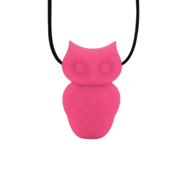 Jellystone Owl Pendant - Fuchsia bubblegum