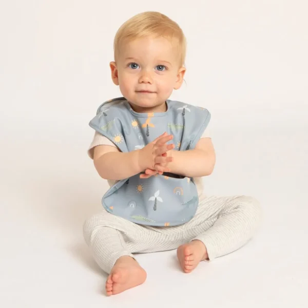 All4Ella Recycled Pouch Bib - Crocodile