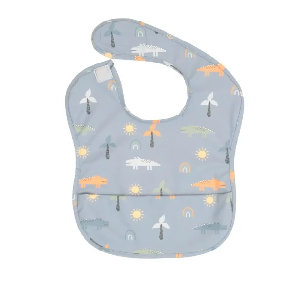 All4Ella Recycled Pouch Bib - Crocodile