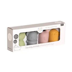 All4Ella Squeezy Silicone Bath Toys - Animals