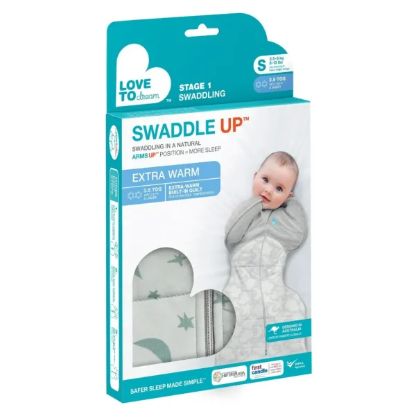 Love To Dream Swaddle Up™ Extra Warm 3.5 TOG - Moonlight Olive