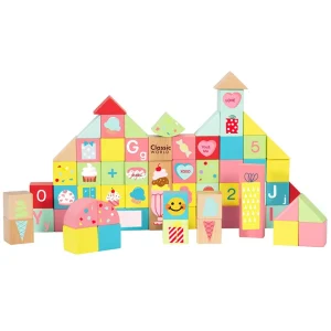 Classic World Sweet Cube Blocks - 68pcs