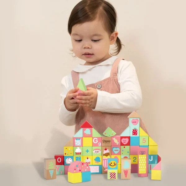 Classic World Sweet Cube Blocks - 68pcs