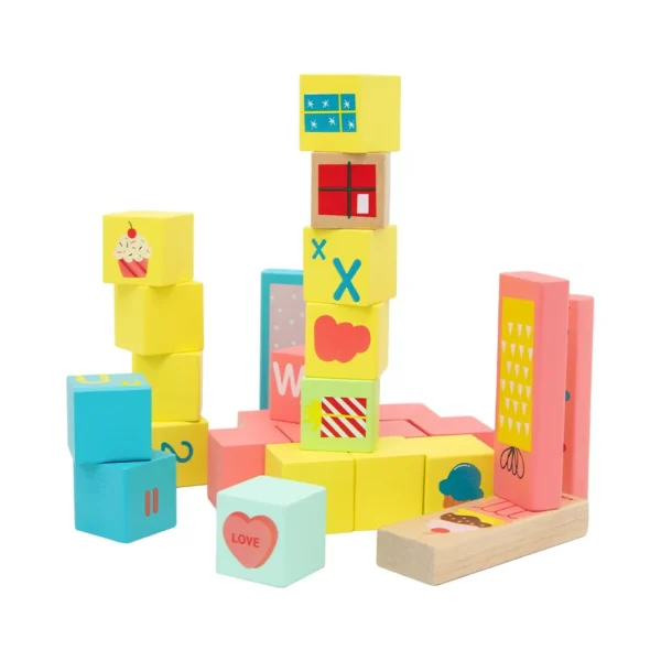 Classic World Sweet Cube Blocks - 68pcs