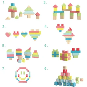 Classic World Sweet Cube Blocks - 68pcs