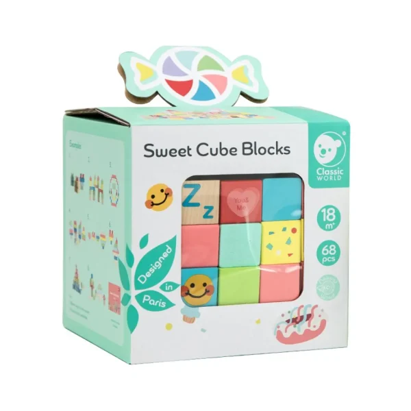 Classic World Sweet Cube Blocks - 68pcs