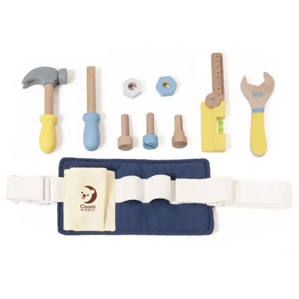 Classic World Tool Belt - Blue/White