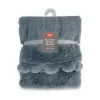 Little Linen Weegoamigo Plush Pom Pom Blanket - Midnight