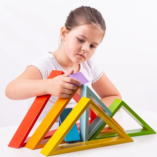 Big Jigs Wooden Stacking Triangles