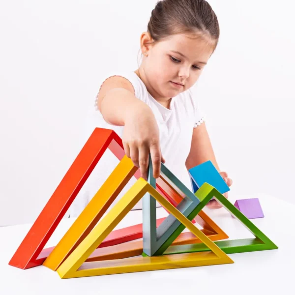 Big Jigs Wooden Stacking Triangles